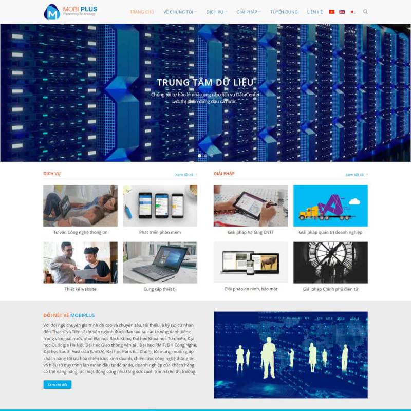  Theme WordPress giới thiệu công ty dịch vụ mạng, CNTT