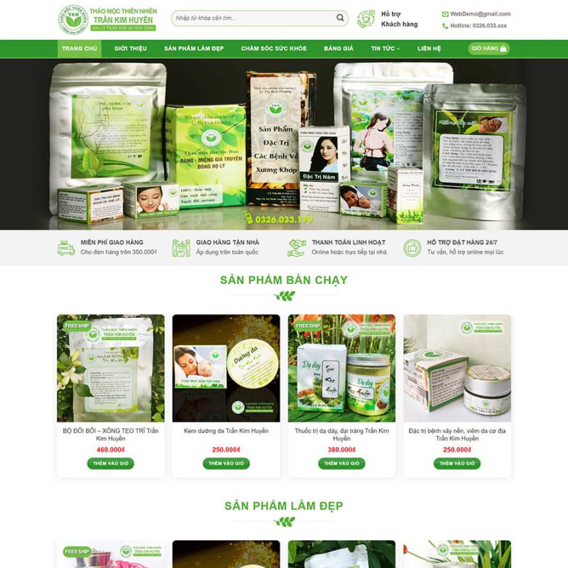  Theme WordPress bán dược phẩm, thuốc nam 02