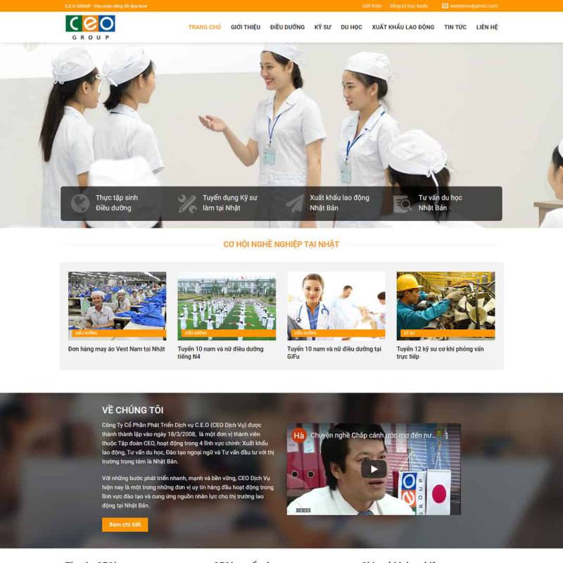  Theme WordPress công ty xuất khẩu lao động 03