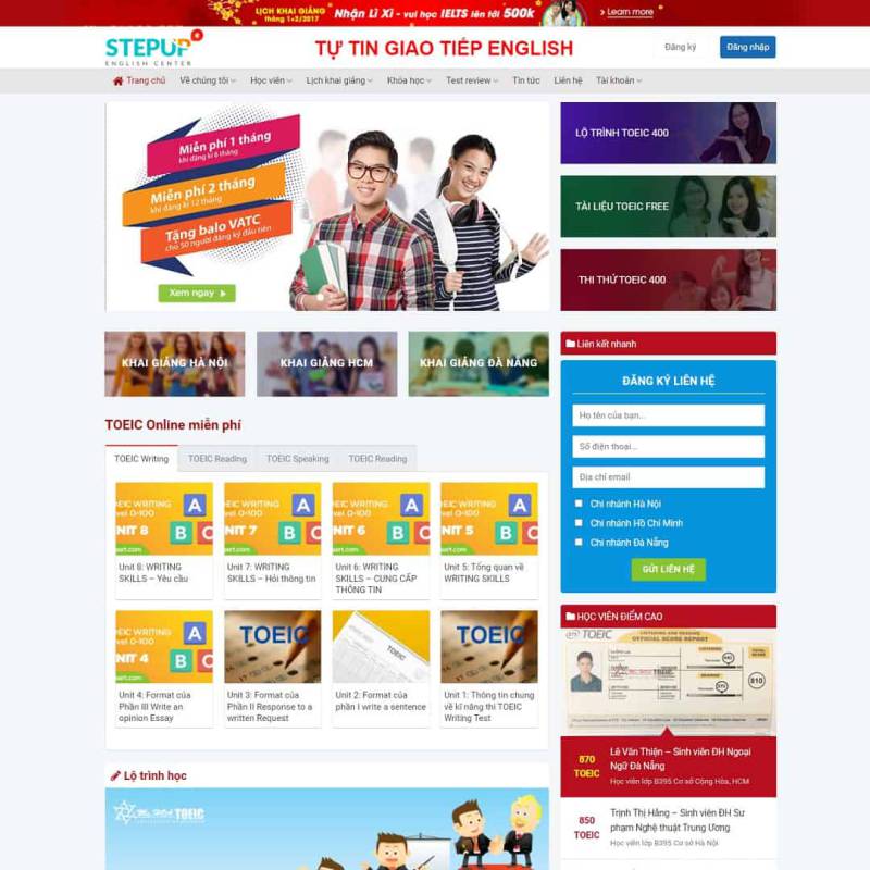  Theme WordPress trung tâm anh ngữ