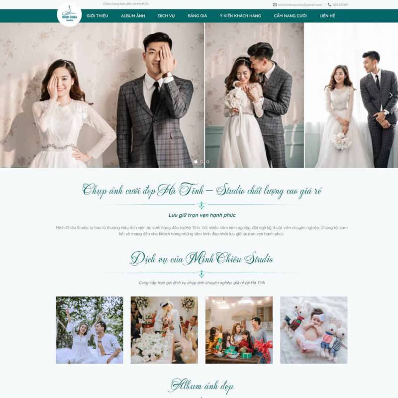  Theme WordPress dịch vụ studio, chụp ảnh cưới 02