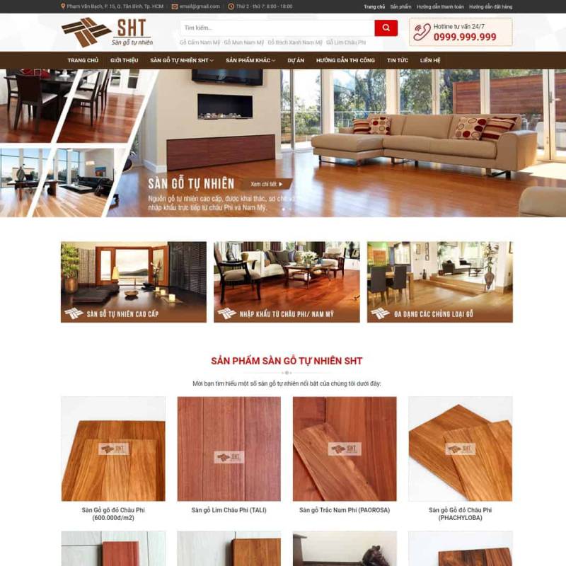  Theme WordPress nội thất, sàn gỗ