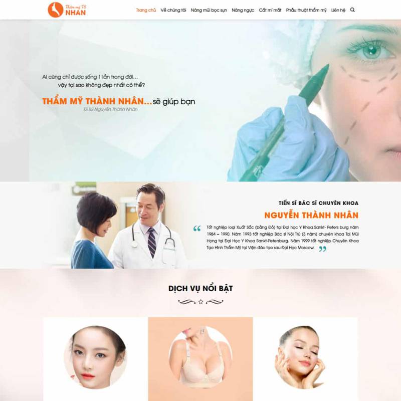  Theme WordPress dịch vụ thẩm mỹ, phòng khám