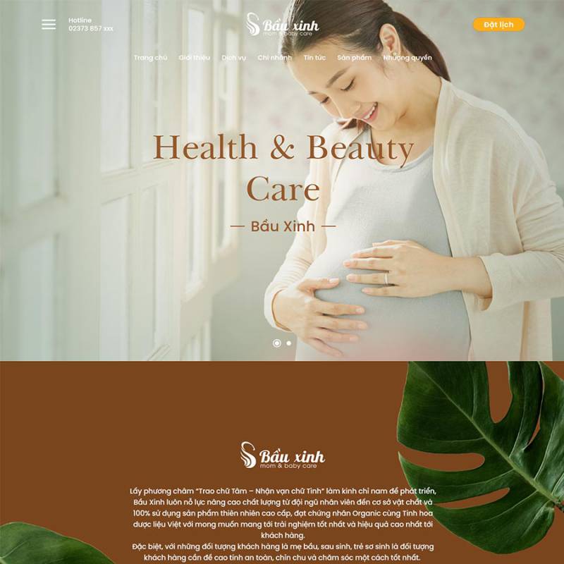  Theme WordPress dịch vụ chăm sóc mẹ và bé 02