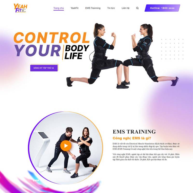  Theme WordPress trung tâm thể hình – phòng tập gym 02