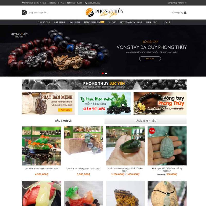  Theme WordPress đá quý, vật phẩm phong thủy 02