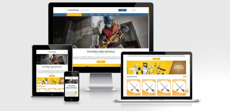  Theme wordpress bán công cụ, dụng cụ làm vườn, xây dựng
