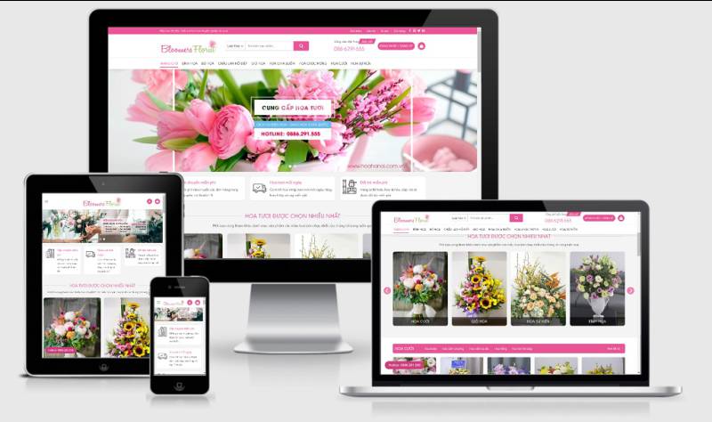  Theme WordPress shop hoa tươi mẫu số 3