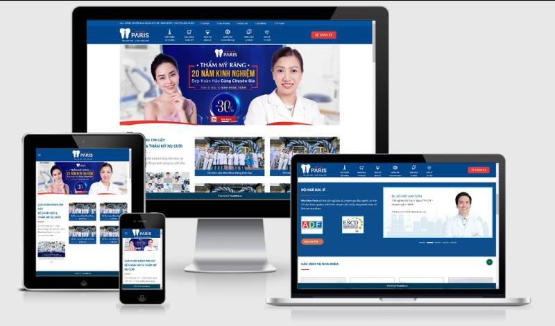  Theme WordPress phòng khám nha khoa, nha sỹ mẫu số 3
