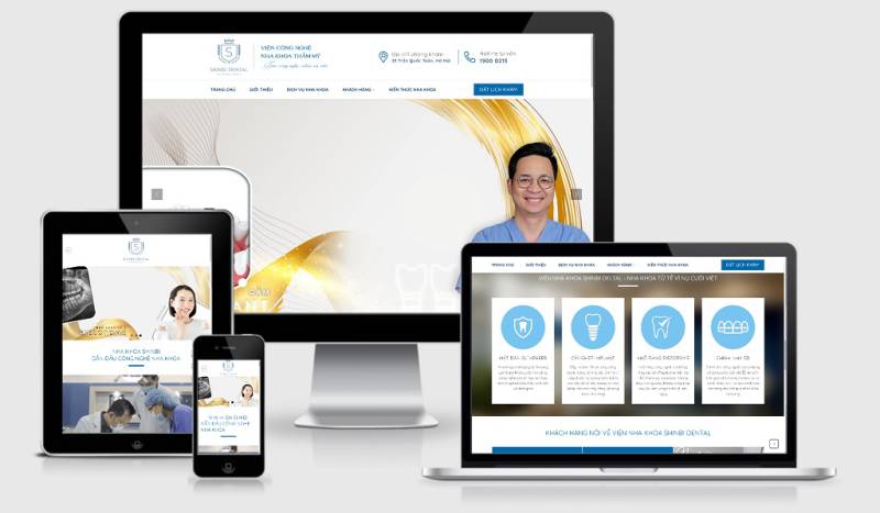  Theme WordPress phòng khám nha khoa, nha sỹ mẫu số 4
