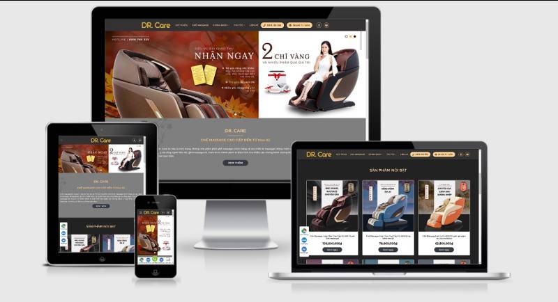  Theme WordPress bán ghế Massage Dr.Care