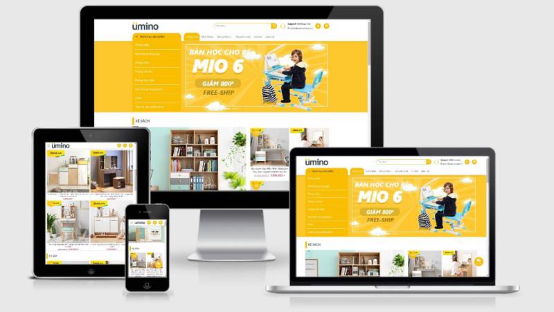  Theme WordPress nội thất mẫu số 9 – Umino