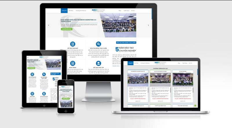  Theme WordPress đào tạo marketing, quảng cáo kinh doanh online – Maki