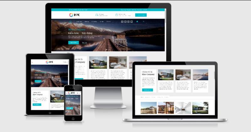  Theme WordPress nội thất – kiến trúc – Xây dựng Hnk