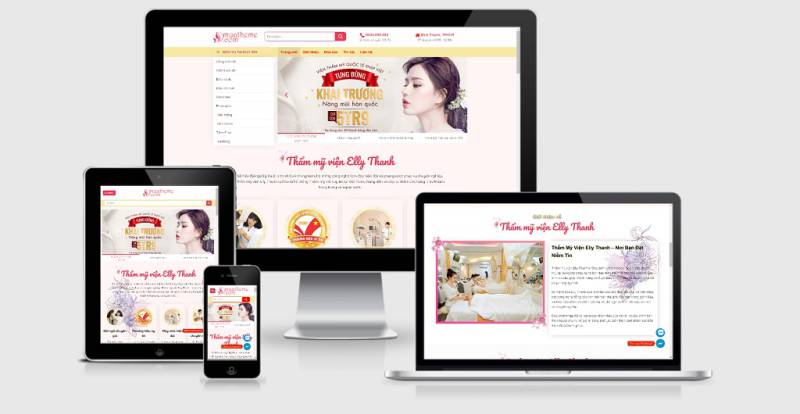  Theme WordPress spa đẹp mẫu số 4 – Elly Spa