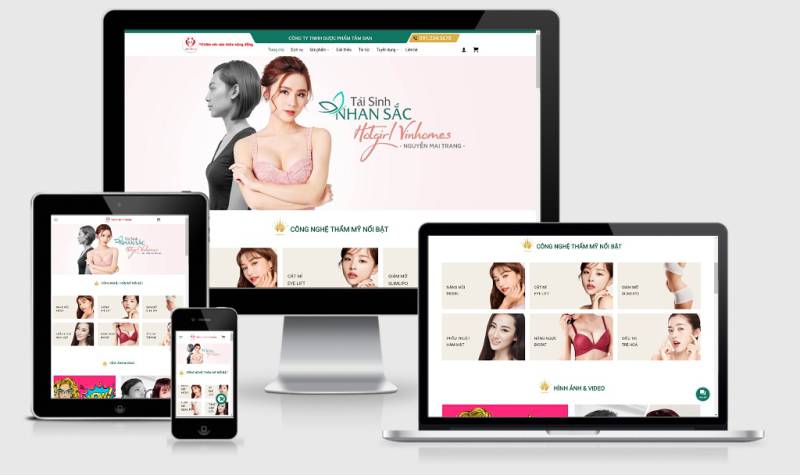  Theme WordPress thẩm mỹ viện mẫu số 2