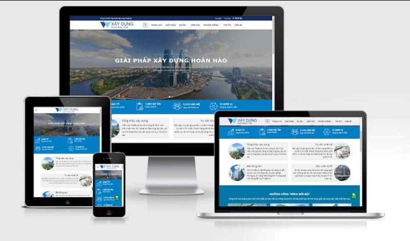  Theme WordPress công ty xây dựng mẫu số 7