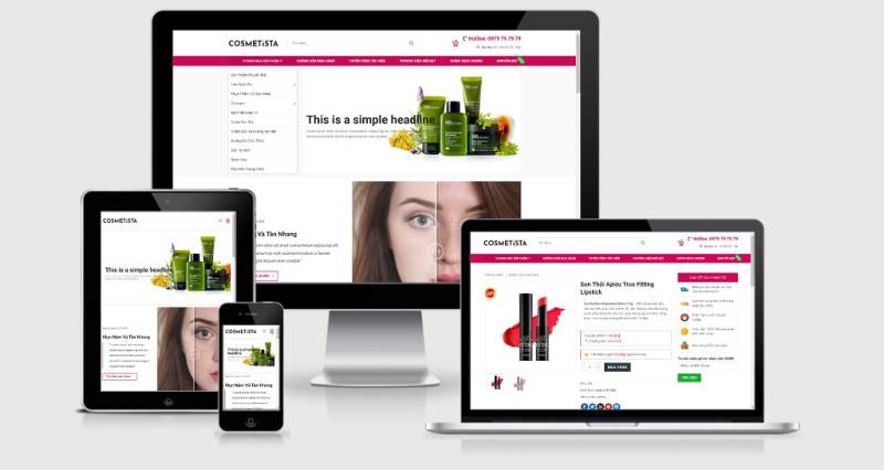  Theme WordPress bán mỹ phẩm mẫu số 22 – Cosmetista