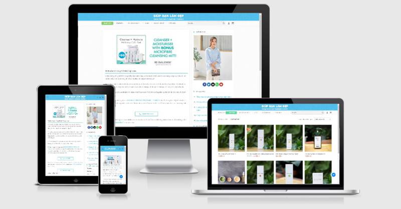  Theme WordPress bán mỹ phẩm – GiupBanLamDep