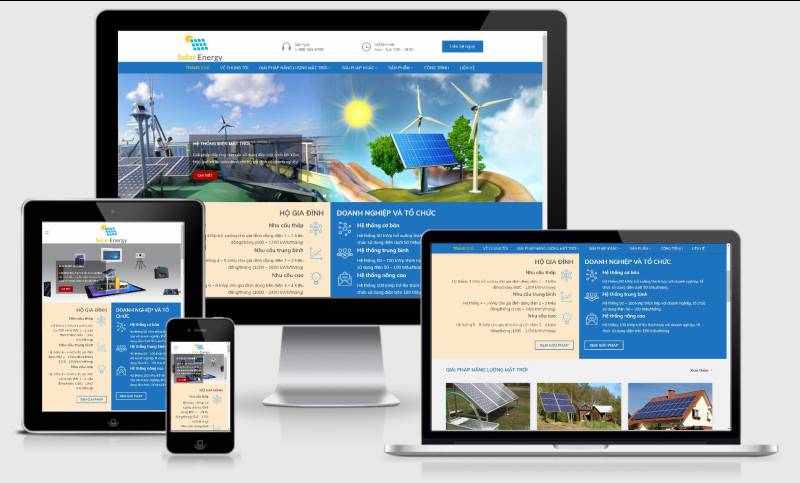  Theme WordPress năng lượng mặt trời Solar Energy