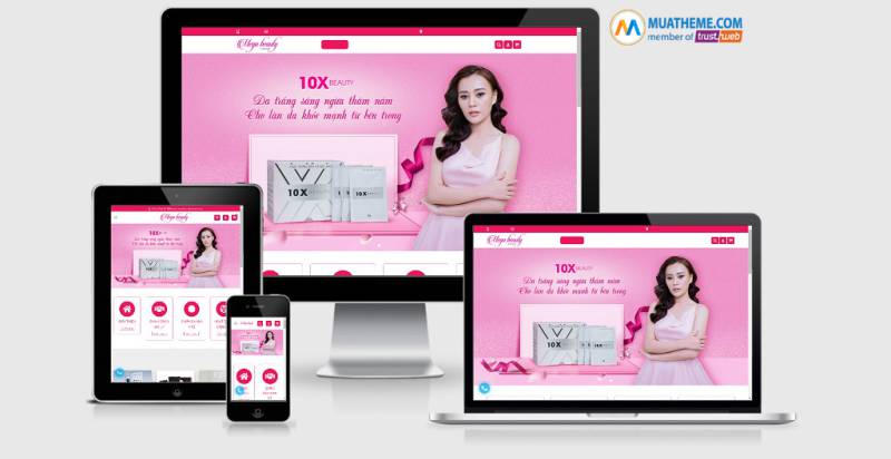  Theme WordPress mỹ phẩm mẫu số 10