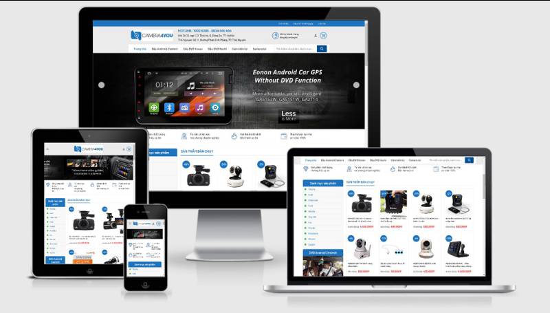  Theme WordPress bán camera 3, điện máy, công nghệ mẫu