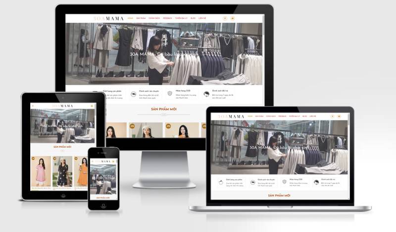  Theme WordPress thời trang mẫu số 9 – Shop đầm bầu