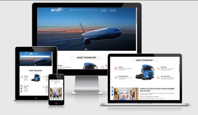  Theme WordPress giới thiệu công ty vận tải, giao vận , logistics