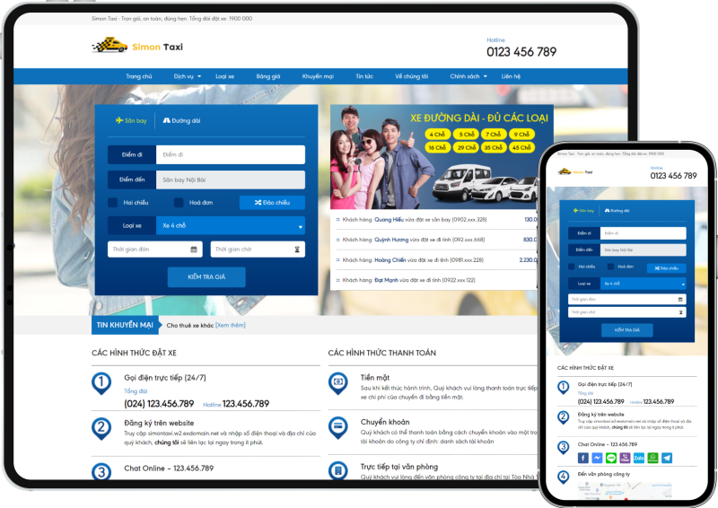 Simon Taxi - Taxi Booking Zozo Theme