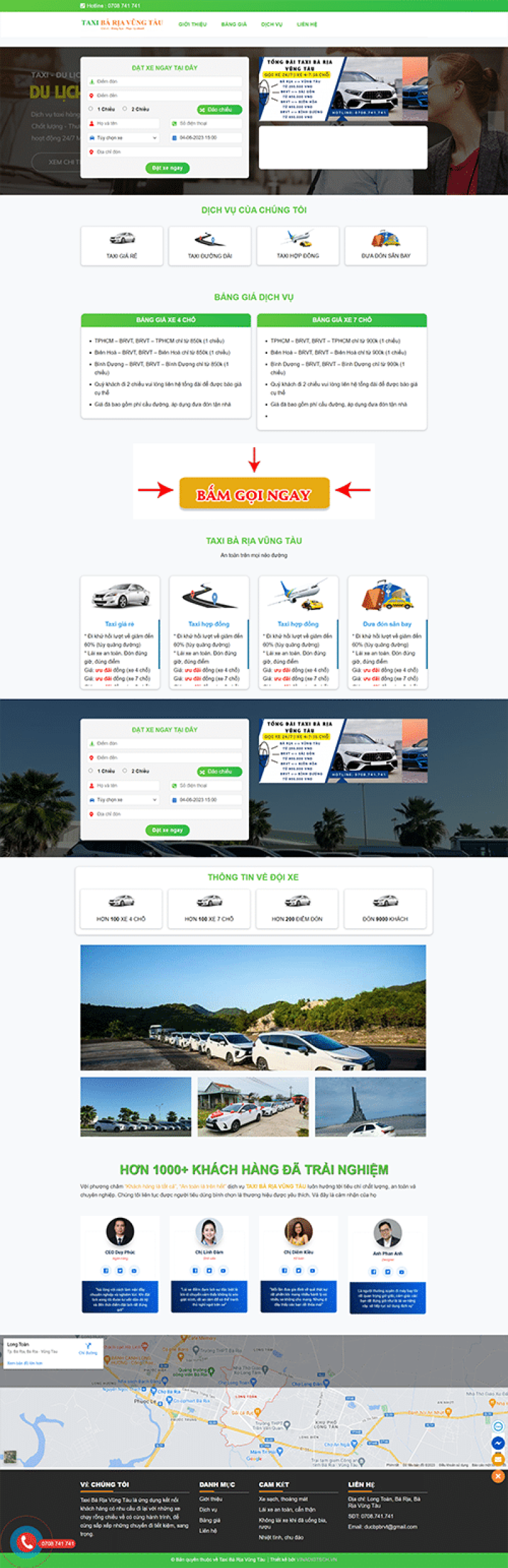  	Taxi 7 – Mẫu website dịch vụ Taxi đẹp