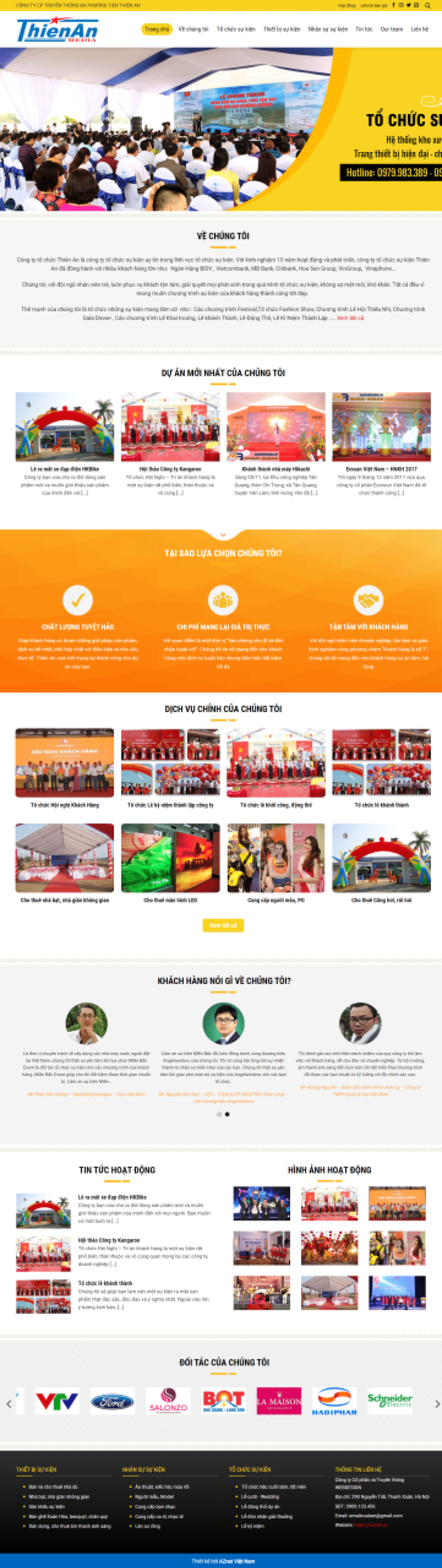  	Event 1 – Mẫu website công ty tổ chức sự kiện