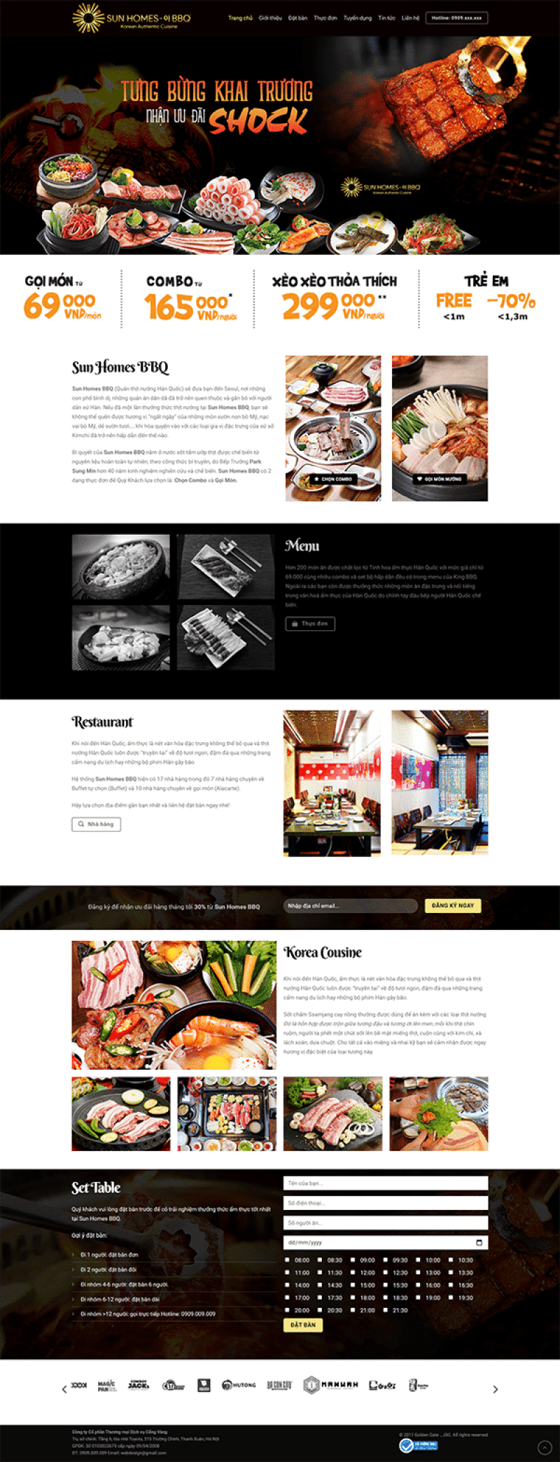  	Nhà Hàng BBQ Restaurant – Website nhà hàng