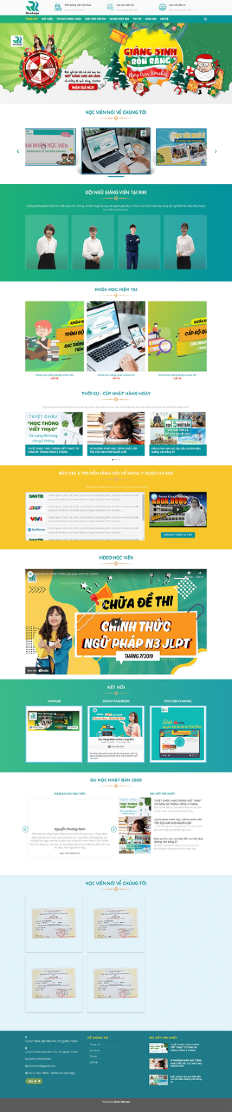  	EDU 10 – Mẫu website trung tâm đào tạo Tiếng Nhật