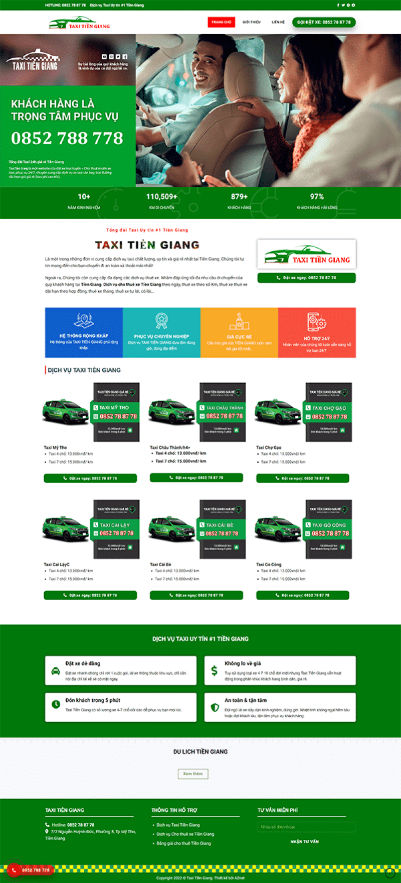  	Taxi 6 – Mẫu website quảng cáo dịch vụ taxi rất đẹp