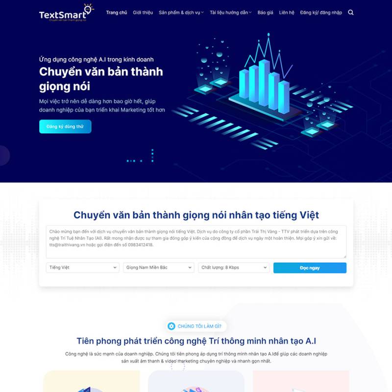  Theme wordpress giới thiệu dịch vụ textsmart