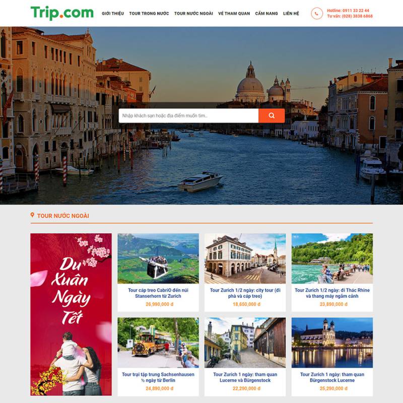  Theme wordpress bán tour du lịch 010