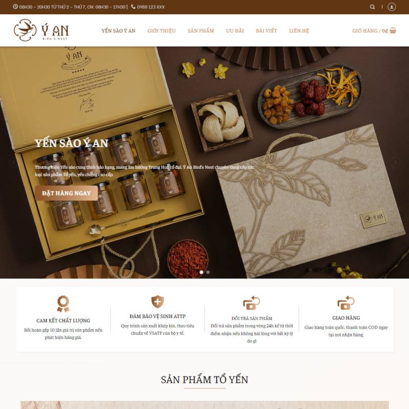  Theme wordpress bán yến sào 03