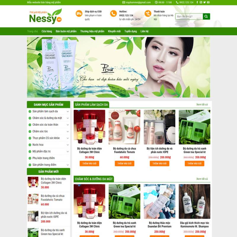  Theme wordpress Mỹ phẩm 2