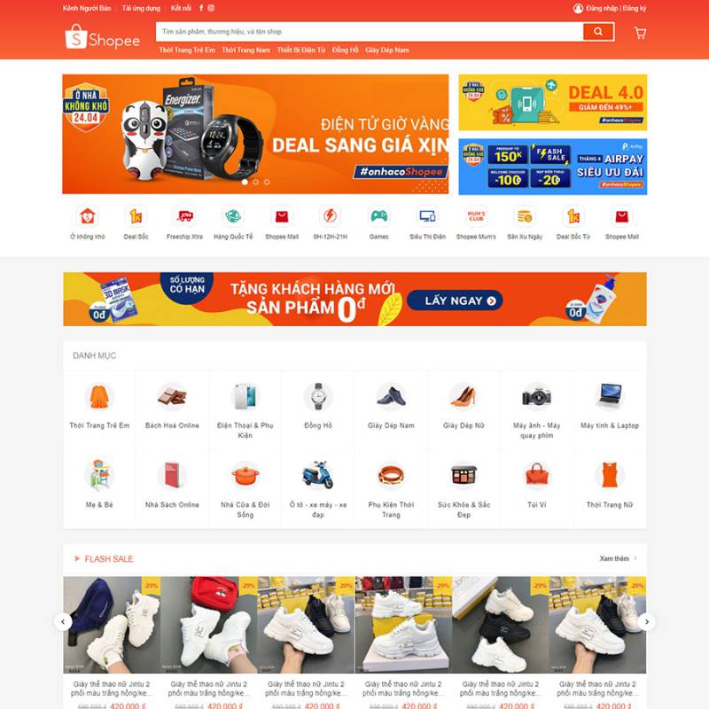  Theme wordpress thương mại điện tử đẹp – giống Shopee