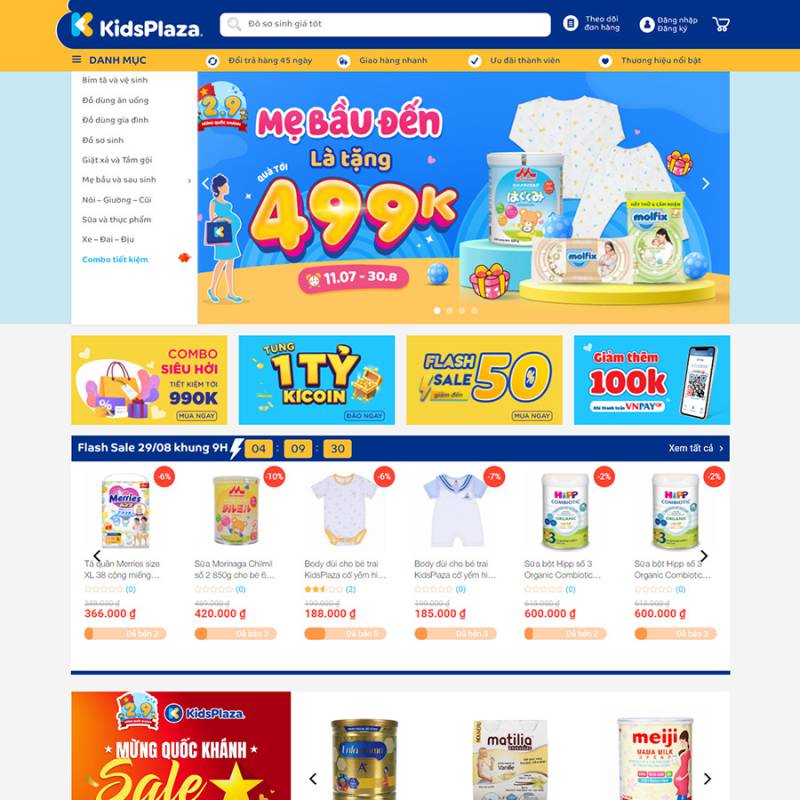  Theme wordpress đồ em bé kid plaza