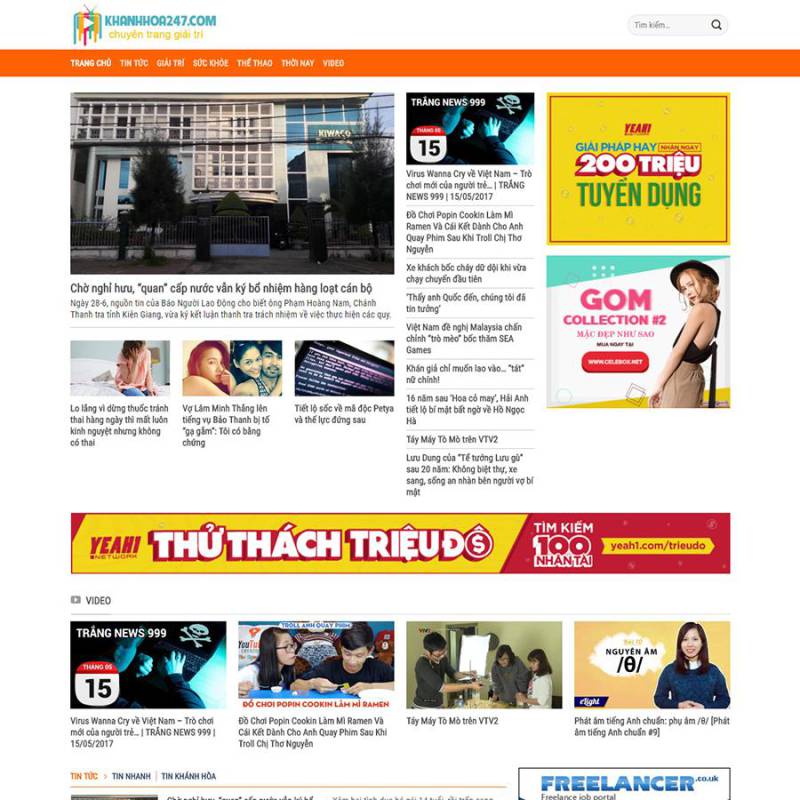  Theme wordpress tin tức