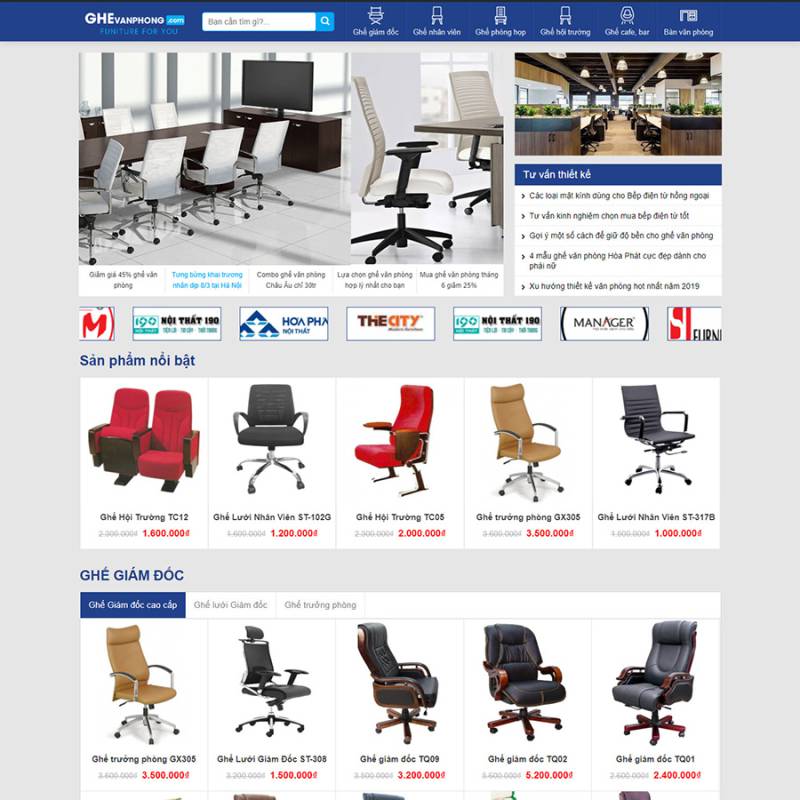  Theme wordpress bán ghế văn phòng