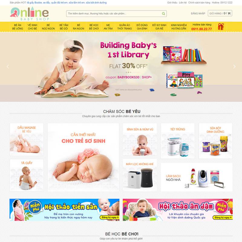  Theme wordpress mẹ và bé 02