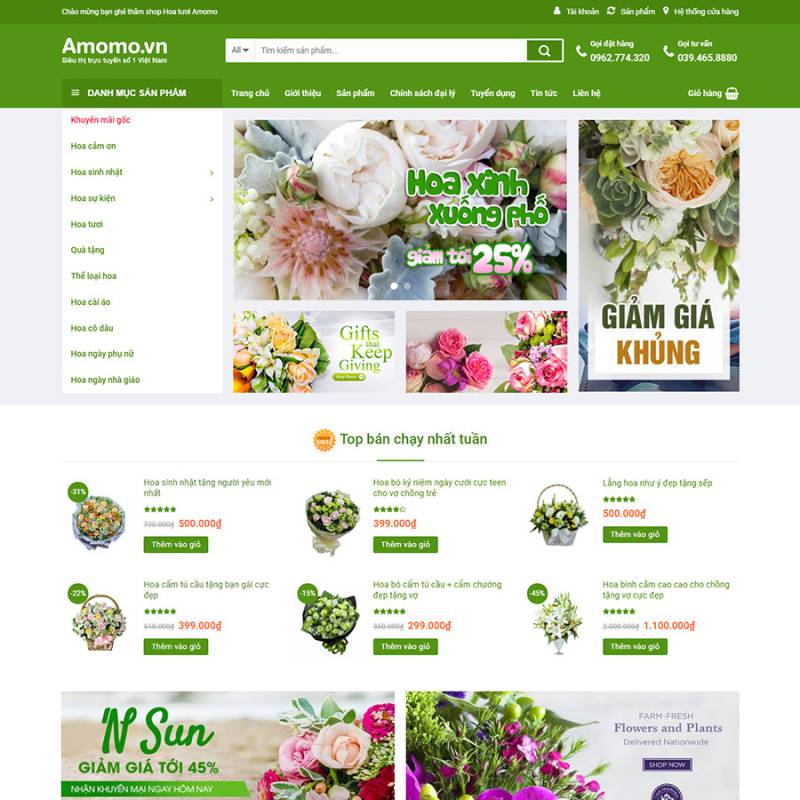  Theme wordpress bán hoa tươi