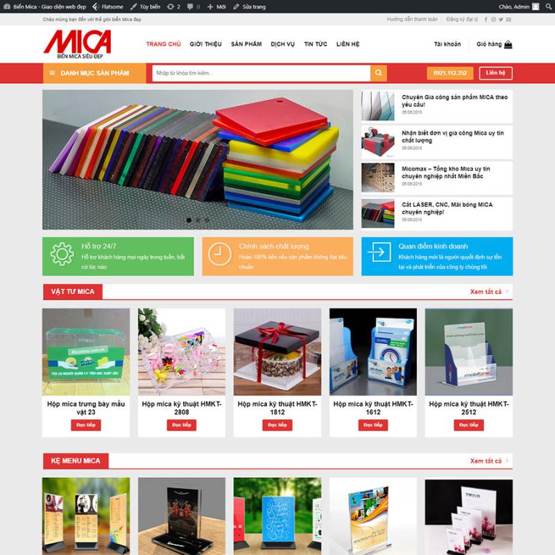  Theme wordpress bán sản phẩm Mica