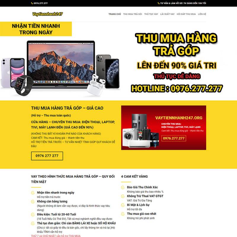  Theme wordpress flatsome dịch vụ cho vay