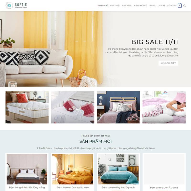  Theme wordpress bán nệm