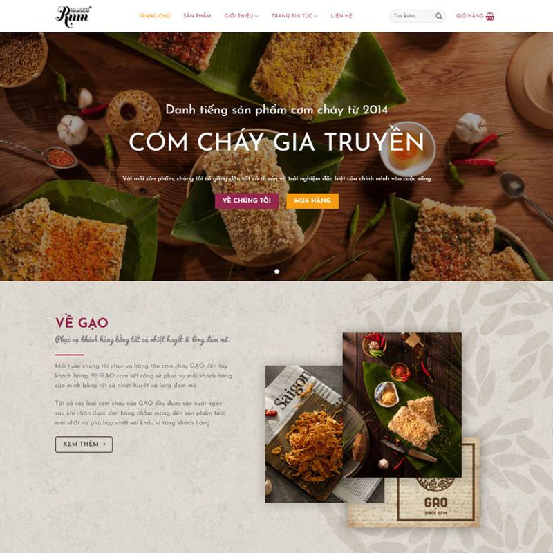  Theme wordpress bán cơm cháy, đồ ăn vặt