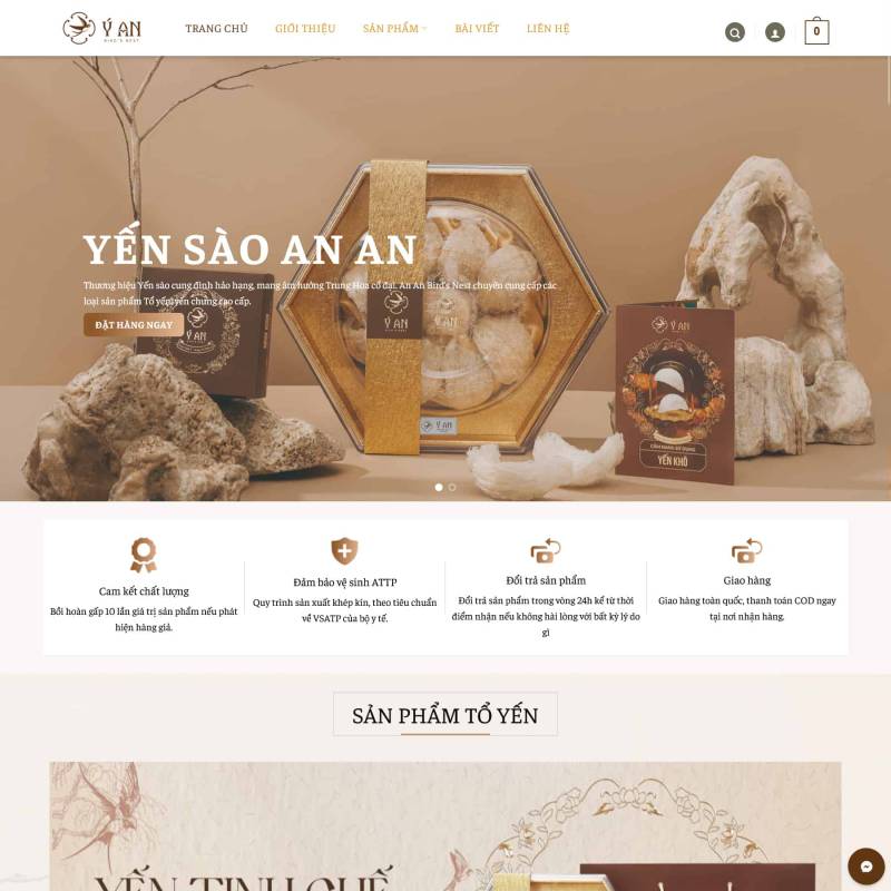  Theme wordpress bán yến sào mẫu số 01