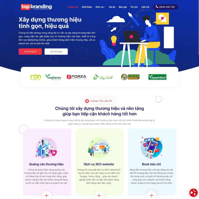  Theme wordpress Dịch Vụ Digital Marketing